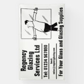 ガラスとグレージング 横断幕 (縦)