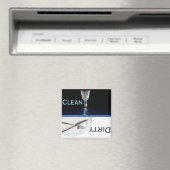 ガラスと皿のクリーンと汚れた食洗機 マグネット (インサイチュ (食洗機))