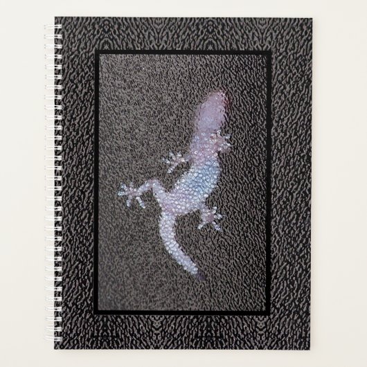 ガラスにいるLgプランナー Gecko プランナー手帳 (正面)
