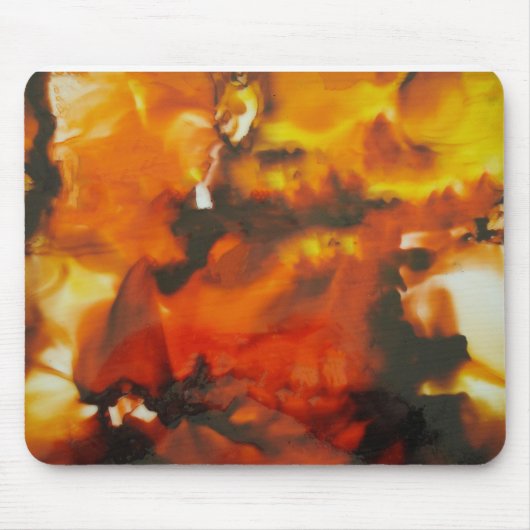 ガラスに火を付ける マウスパッド (正面)