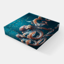 ガラスのようなタコが深い海に