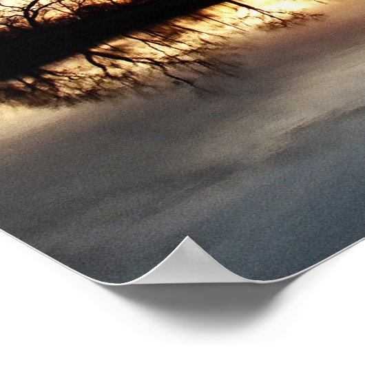 ガラスのように滑らかにする ポスター (角)