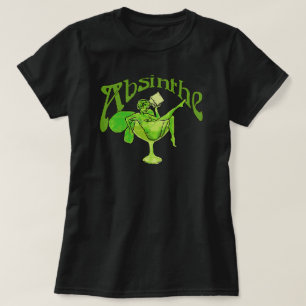 ガラスのアブサンの女の子 Tシャツ