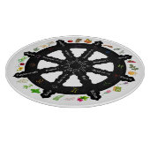 ガラスのカッティングボード12インチのホイール カッティングボード (角)