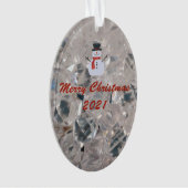 ガラスのカットパターン オーナメント (正面)