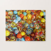 ガラスのカラフルビー玉デザイン ジグソーパズル (横)