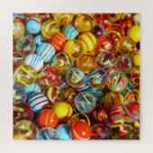 ガラスのカラフルビー玉デザイン ジグソーパズル (横)