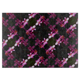 ガラスのキッチンカットボード – 紫の蘭 カッティングボード