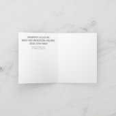 ガラスのグリーティングカードのレインドロップ反射 カード (内部)