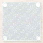 ガラスのコースターでフローラプリント ガラスコースター (裏面)