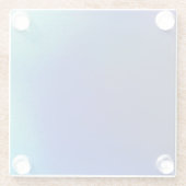 ガラスのコースターとブルーとターコイズデザイン ガラスコースター (裏面)