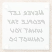 ガラスのコースターなんて言わせない ガラスコースター (裏面)