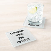 ガラスのコースターに値するもの ガラスコースター (アングル)