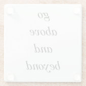 ガラスのコースターの上下に移動する ガラスコースター (裏面)