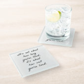 ガラスのコースターをどれだけ上手に生きてきたか ガラスコースター (アングル)