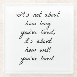 ガラスのコースターをどれだけ上手に生きてきたか ガラスコースター