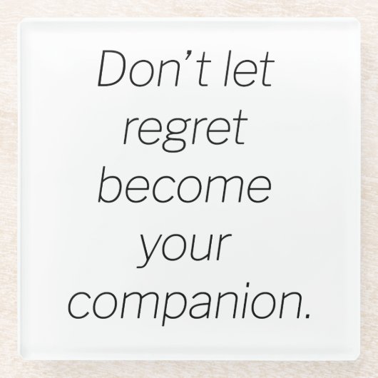 ガラスのコースターを後悔する ガラスコースター (正面)