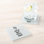 ガラスのコースターを追い求める ガラスコースター (アングル)