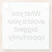 ガラスのコースターを避けるもの ガラスコースター (裏面)