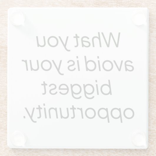 ガラスのコースターを避けるもの ガラスコースター (裏面)