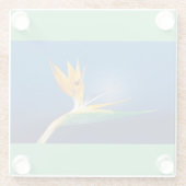 ガラスのコースター極楽鳥 ガラスコースター (裏面)