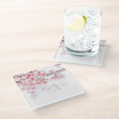 ガラスのコースター：さくらんぼ ガラスコースター (アングル)