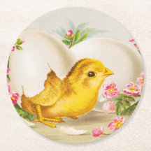 ガラスのコースター – イースターをテーマにした