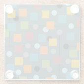 ガラスのコースター – 世紀半モダンば1.3シームレス ガラスコースター (裏面)