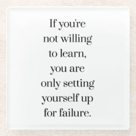 ガラスのコースタ学ーに喜んで ガラスコースター