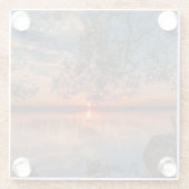 ガラスのサンセットコースター ガラスコースター (裏面)