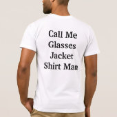 ガラスのジャケットのワイシャツ Tシャツ (裏面)