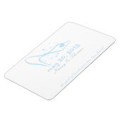 ガラスのスリッパ日付を保存 マグネット (左側)