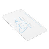 ガラスのスリッパ日付を保存 マグネット (右側)