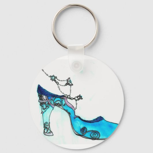 ガラスのスリッパ キーホルダー (正面)