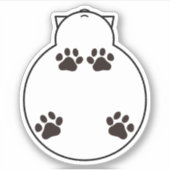 ガラスのテーブルに私を置かないおもしろい シール (正面)