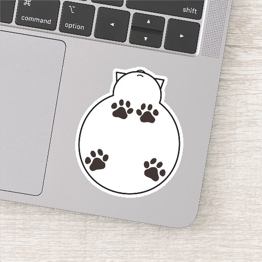 ガラスのテーブルに私を置かないおもしろい シール (詳細)