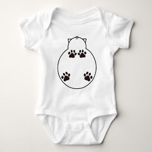 ガラスのテーブルに私を置かない ベビーボディスーツ (正面)