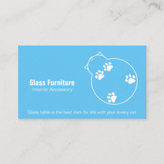 ガラスのテーブル 名刺 (正面)