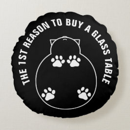 ガラスのテー買ブルおもしろいの第1の理由 ラウンドクッション