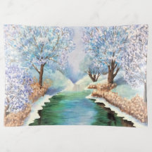 ガラスのトレイ – 冬の反射