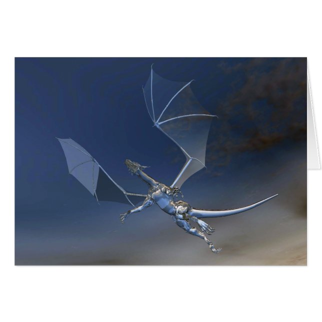 ガラスのドラゴンカード (正面横)