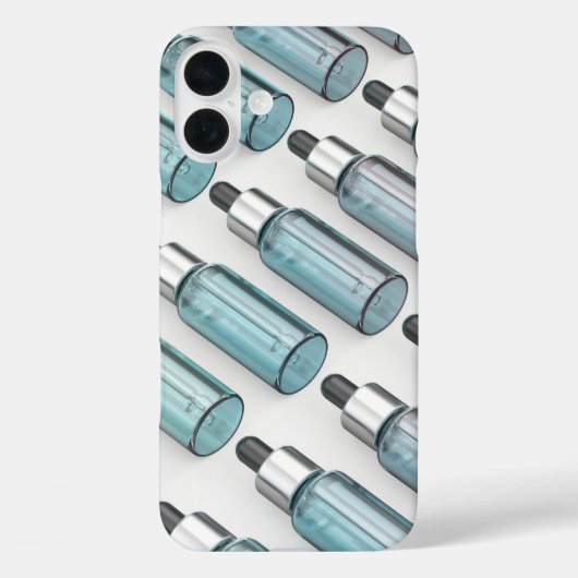 ガラスのドロッパーボトルの複数列 Case-Mate iPhoneケース (裏面)