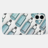 ガラスのドロッパーボトルの複数列 Case-Mate iPhoneケース (裏面 (横))