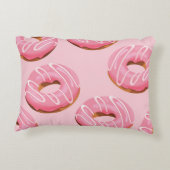 ガラスのドーナツのシームレスな背景 アクセントクッション (裏面)