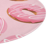 ガラスのドーナツのシームレスな背景 カッティングボード (角)