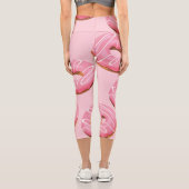 ガラスのドーナツのシームレスな背景 カプリレギンス (裏面)