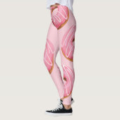 ガラスのドーナツのシームレスな背景 レギンス (左)