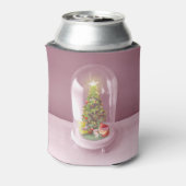 ガラスのドームに入ったクリスマスツリー 缶クーラー (缶裏面)