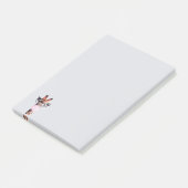 ガラスのバブルガ吹ムを着たキリン ポストイット (アングル)