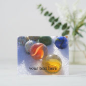 ガラスのビー玉はがき ポストカード (スタンド正面)